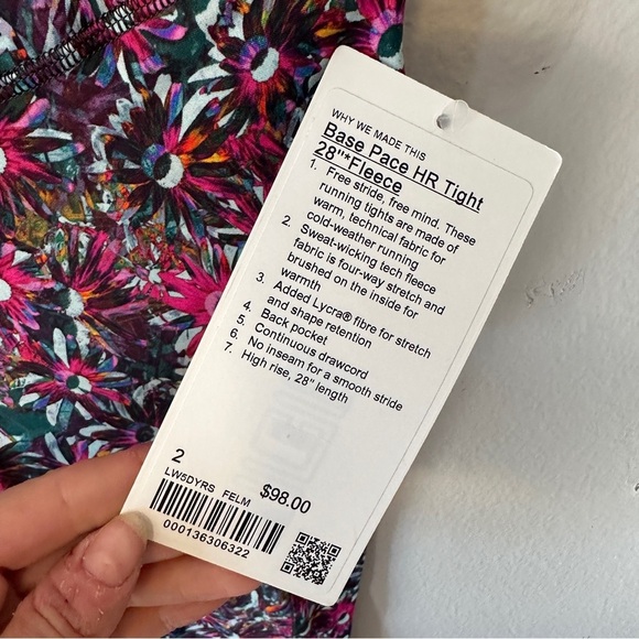 Lululemon Base Pace High-Rise Running Tight $98 sz 2 leggings pants gym - Picture 4 of 8